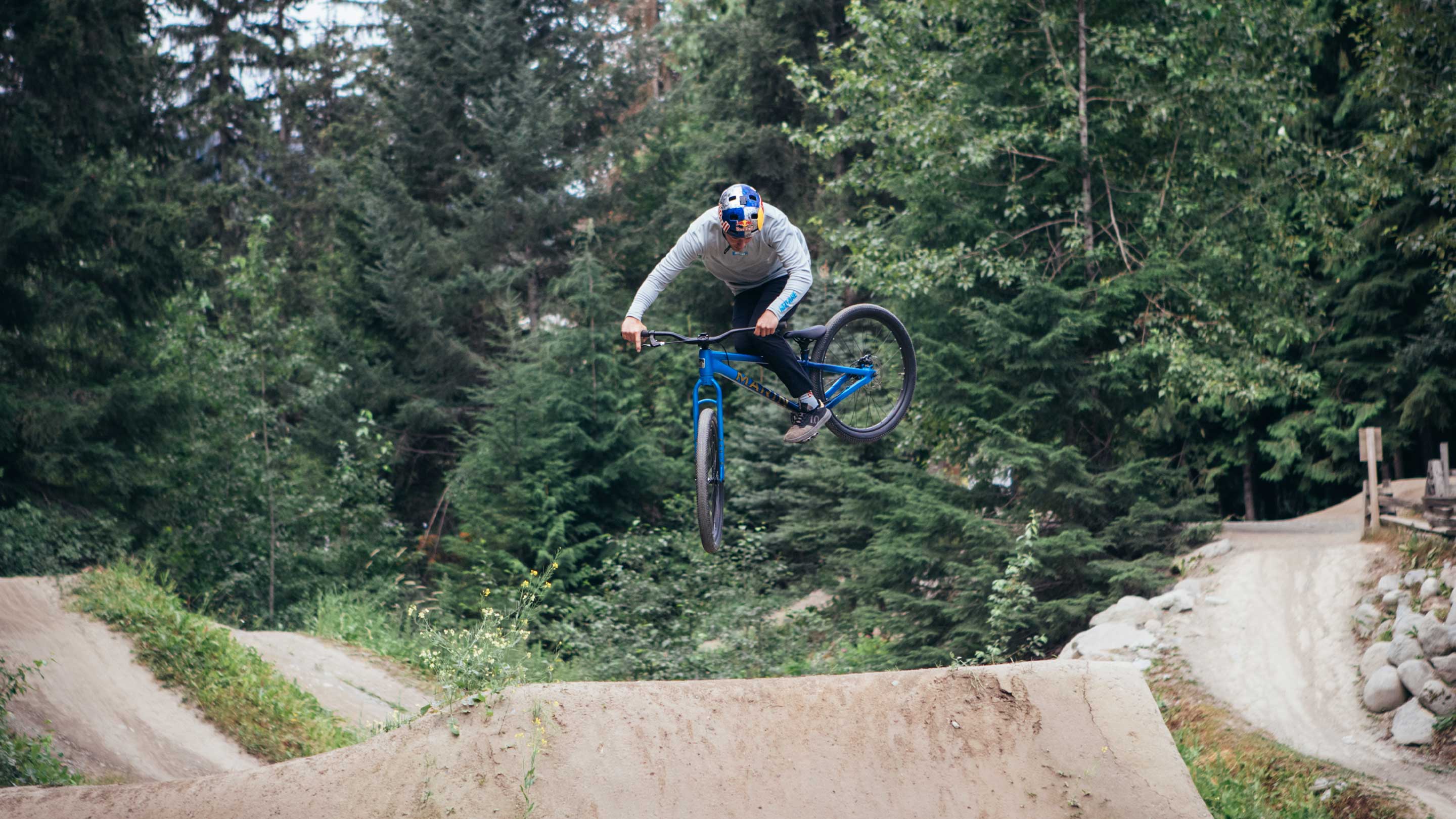 Matt Jones riding a Marin Alcatraz 1 Dirt Jump Bike