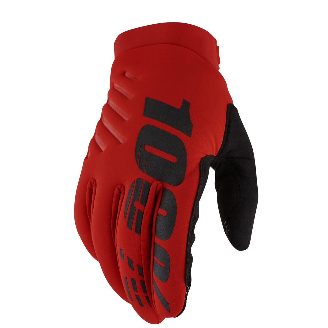 100% Brisker Gloves Red