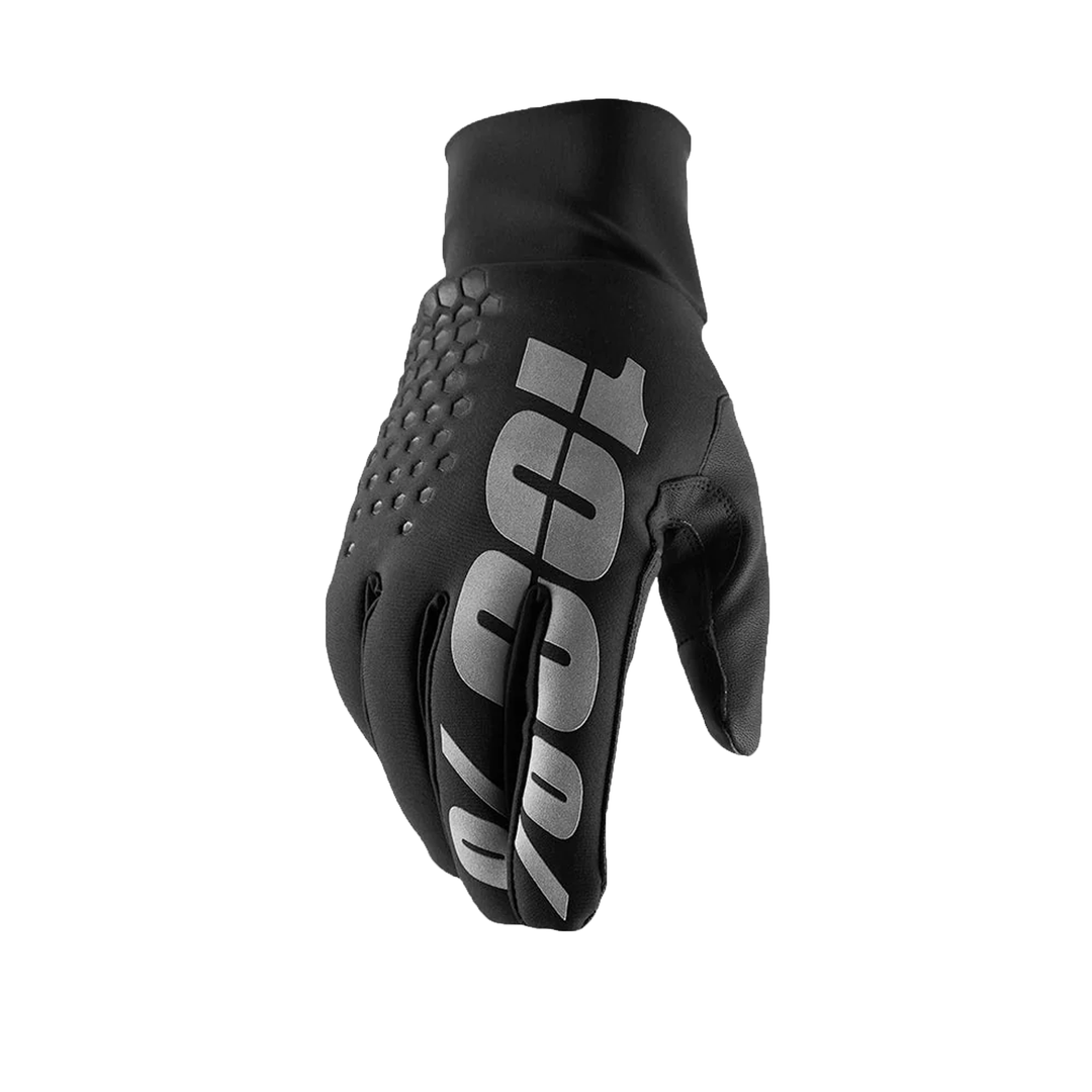 100% Brisker Waterproof Winter Mountainbike Gloves Black