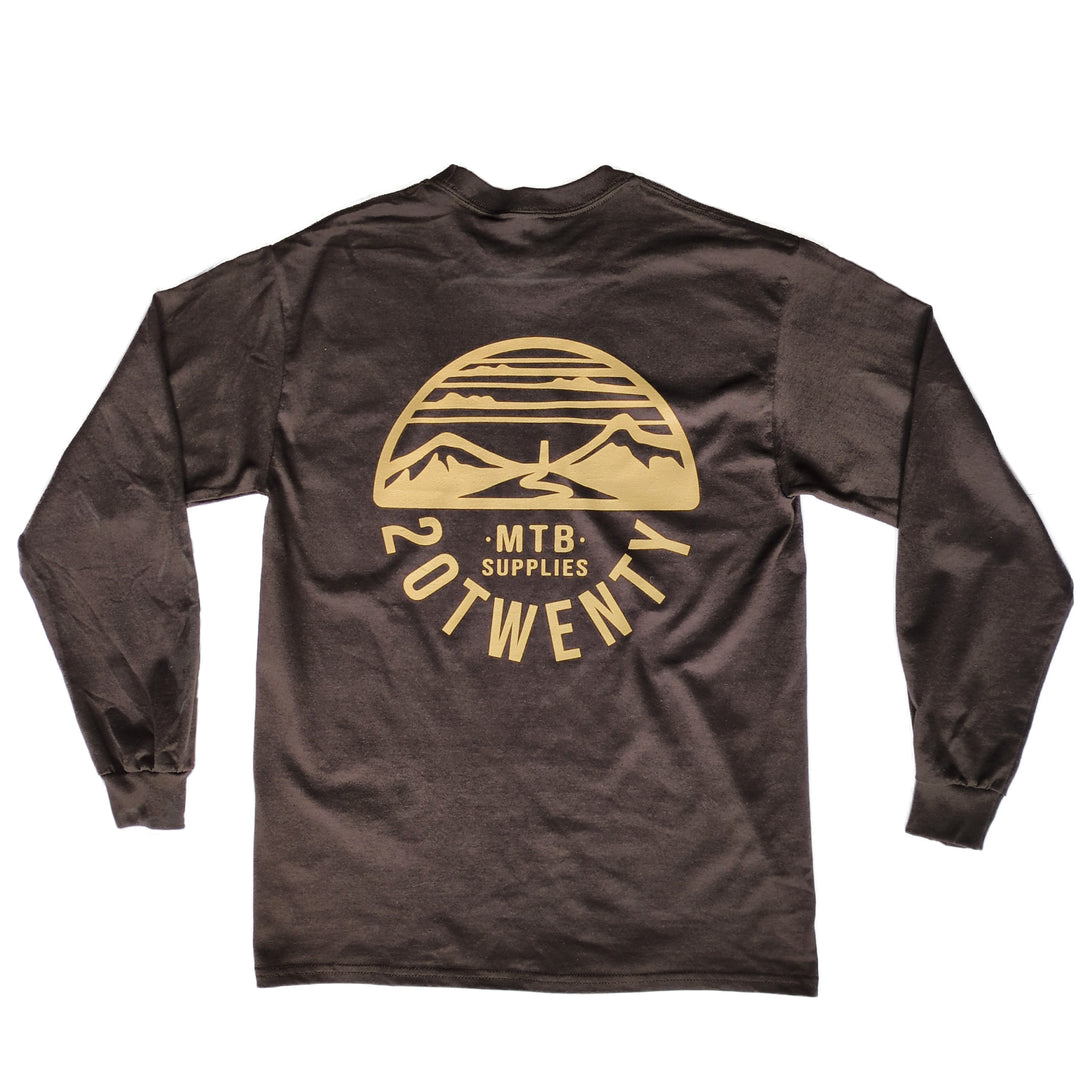 20Twenty MTB Supplies Scolty Hill Long Sleeve T-Shirt Brown Back