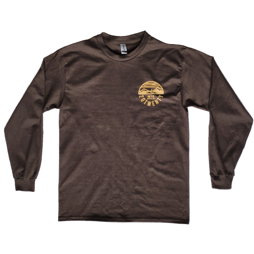 20Twenty MTB Supplies Scolty Hill Long Sleeve T-Shirt Brown Front