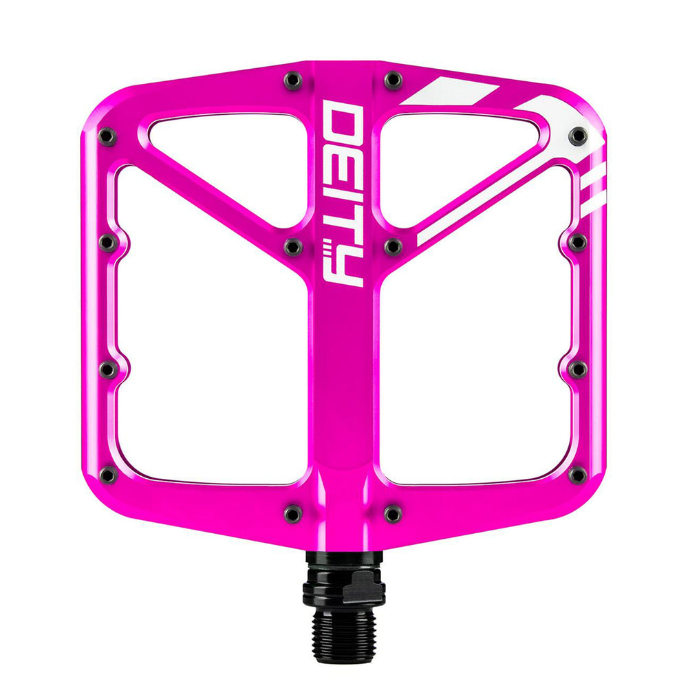 pink mountain bike pedals Deity Supervillain Pedals Pink