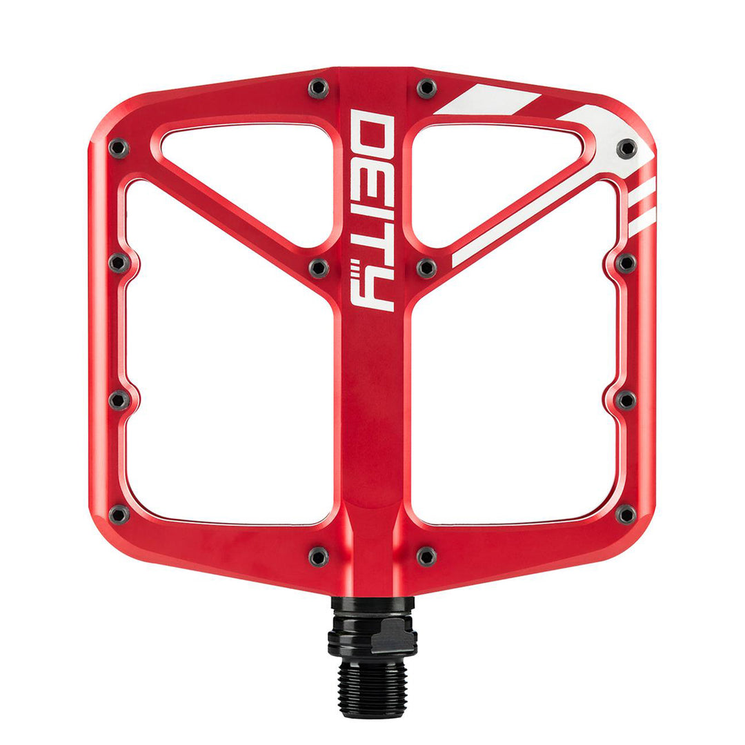 Deity Supervillain Mountain Bike Pedals Red