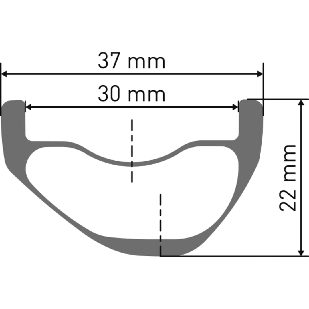 DT Swiss XMC 320 All Mountain Carbon Rim Dimension
