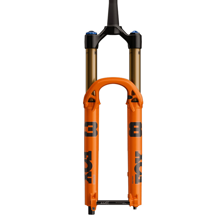 Fox 38 Factory Mountain Bike Fork My27 Orange Front View