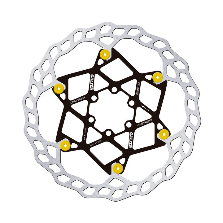 Galfer Floating Brake Disc Rotor 180mm Yellow