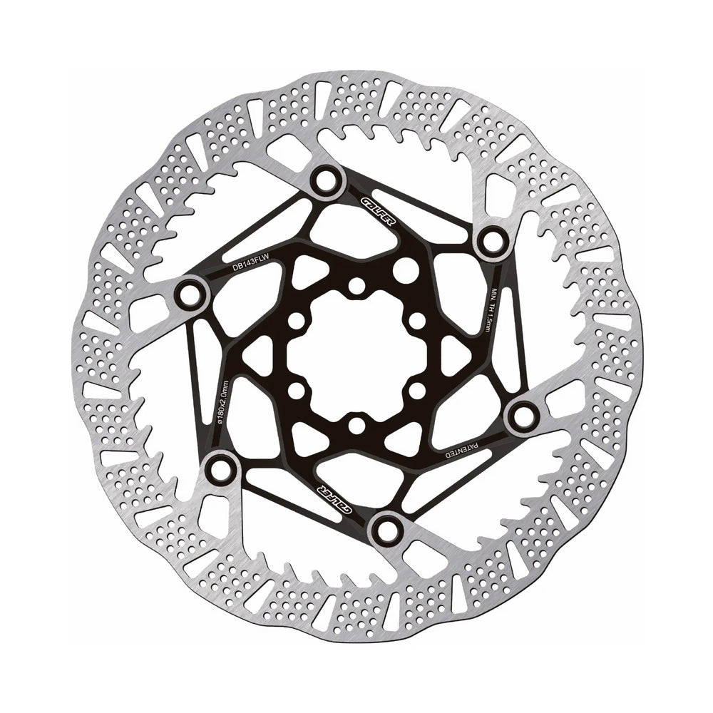 Galfer Shark Evo 6 Bolt Mountain Bike Brake Disc Rotor Black 180mm