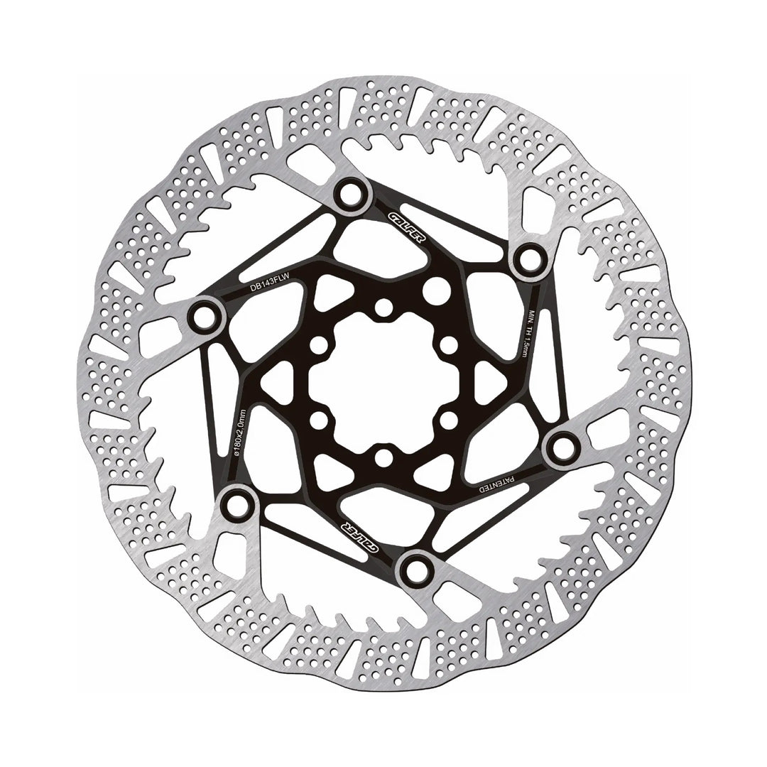 Galfer Shark Evo 6 Bolt Mountain Bike Brake Disc Rotor Black 180mm