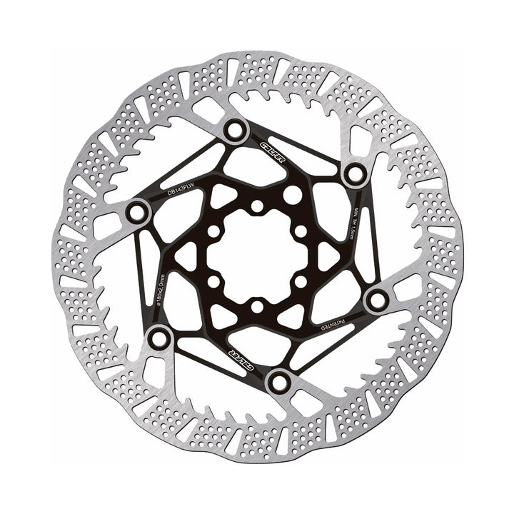 Galfer Shark Evo 6 Bolt Mountain Bike Brake Disc Rotor Black 180mm