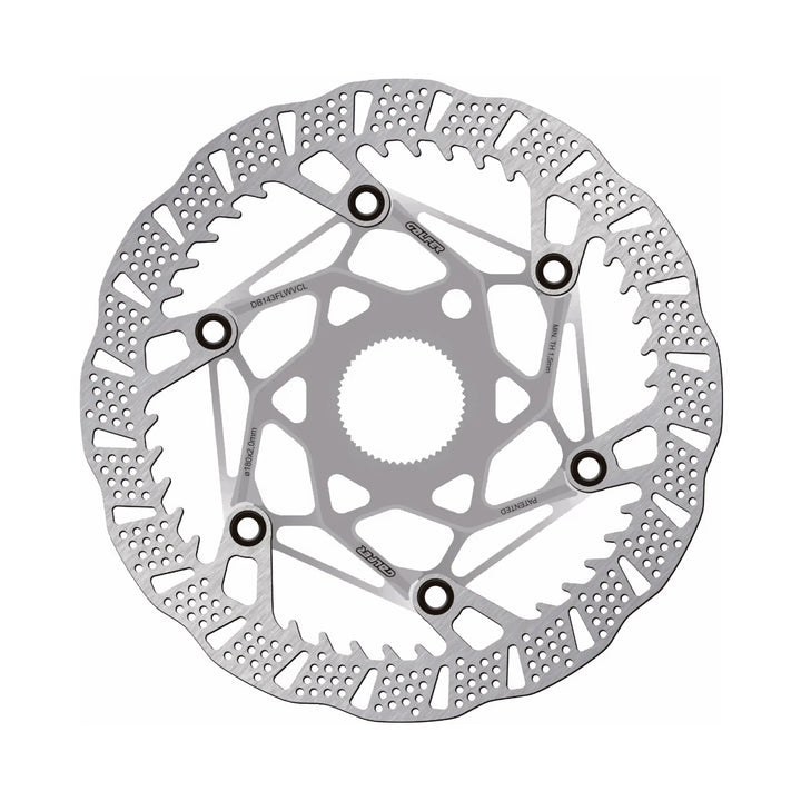 Galfer Wave Evo Centrel Lock Brake Disc 180mm Raw Silver