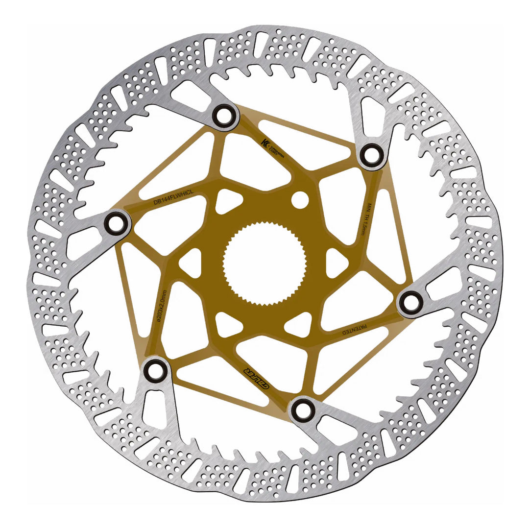 Galfer Wave Evo Centre Lock Brake Disc 203mm Kashima Gold