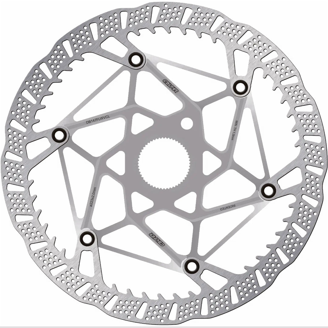 Galfer Wave Evo Centre Lock Brake Disc 223mm Raw Silver