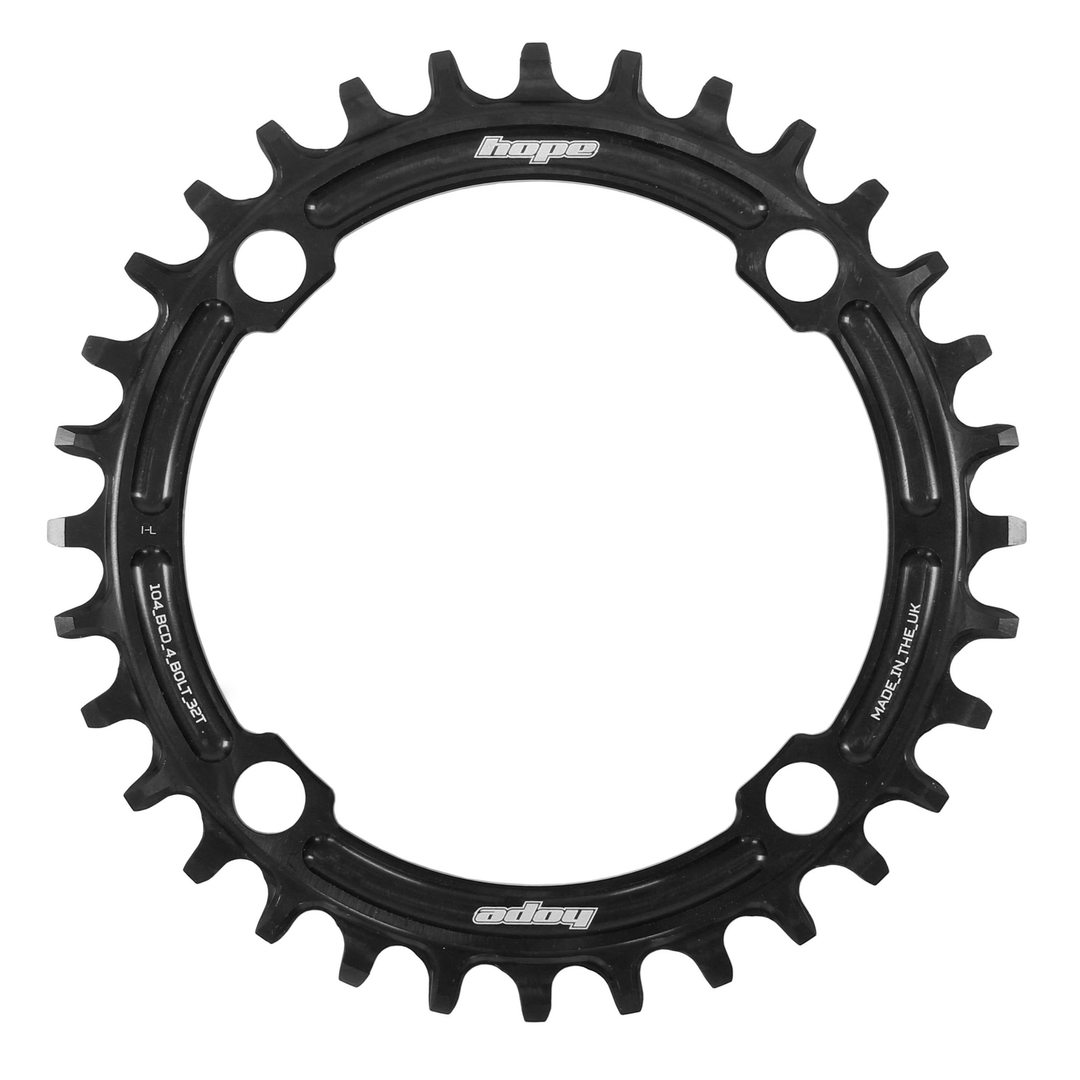 Hope R22 Retainer Ring 104 BCD Mount Mountainbike Chainring Black