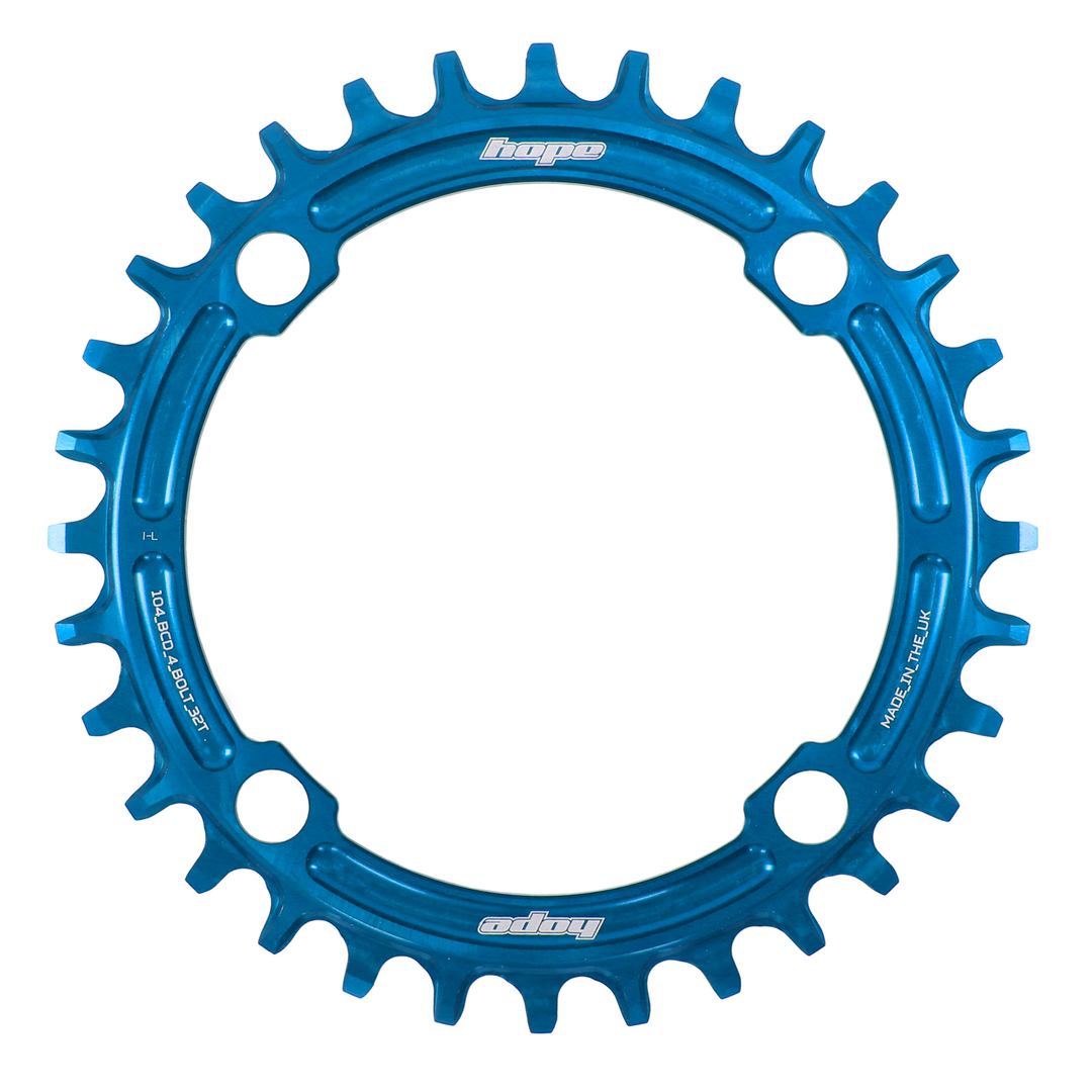 Hope R22 Retainer Ring 104 BCD Mount Mountainbike Chainring Blue