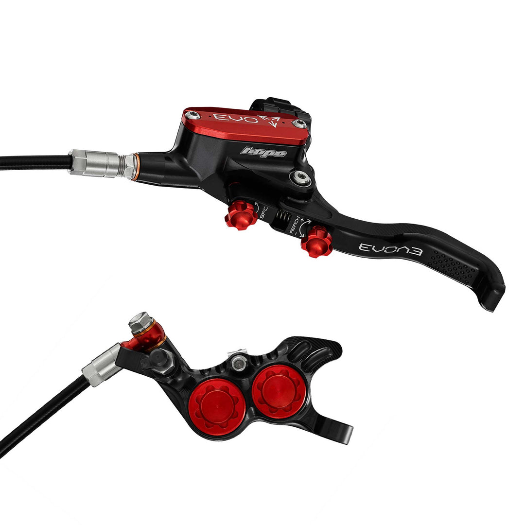 Hope EVO GR4 Mountain Bike Disc Brake Black and Red