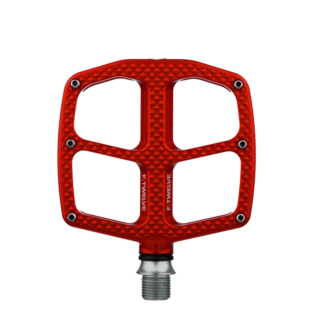 Hope F12 Small Mountain Bike Flat Pedal Red