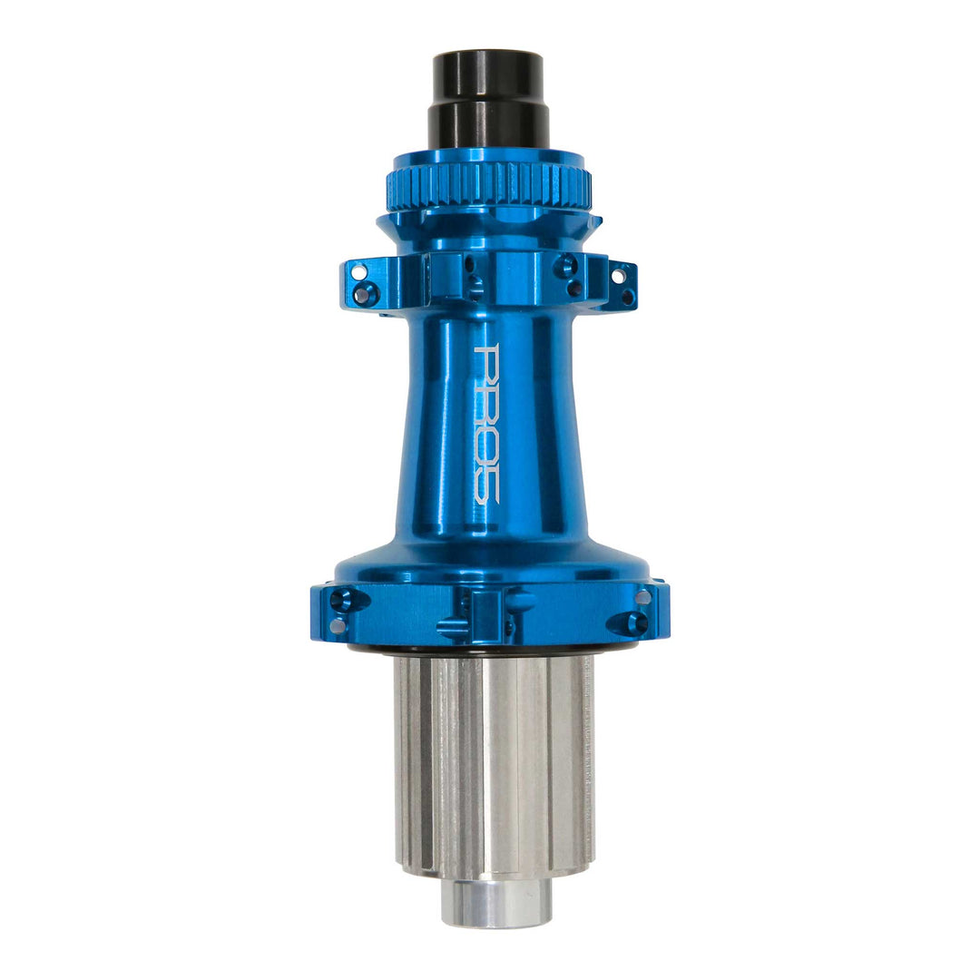 Hope Pro 5 Rear Centrelock Straight Pull Road Bike Hub Blue with Shimano HG Steel Freehub