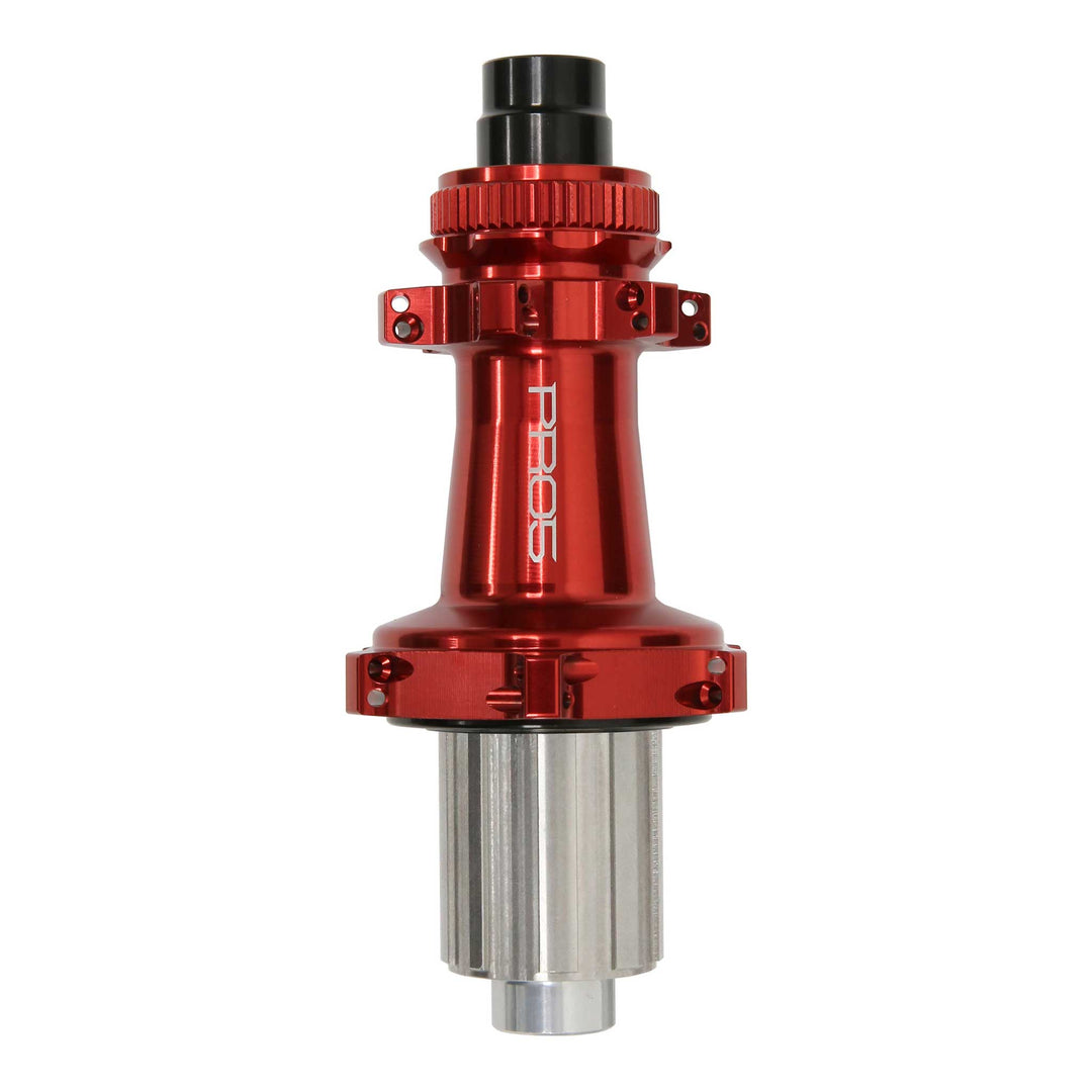 Hope Pro 5 Rear Centrelock Straight Pull Road Bike Hub Red with Shimano HG Steel Freehub