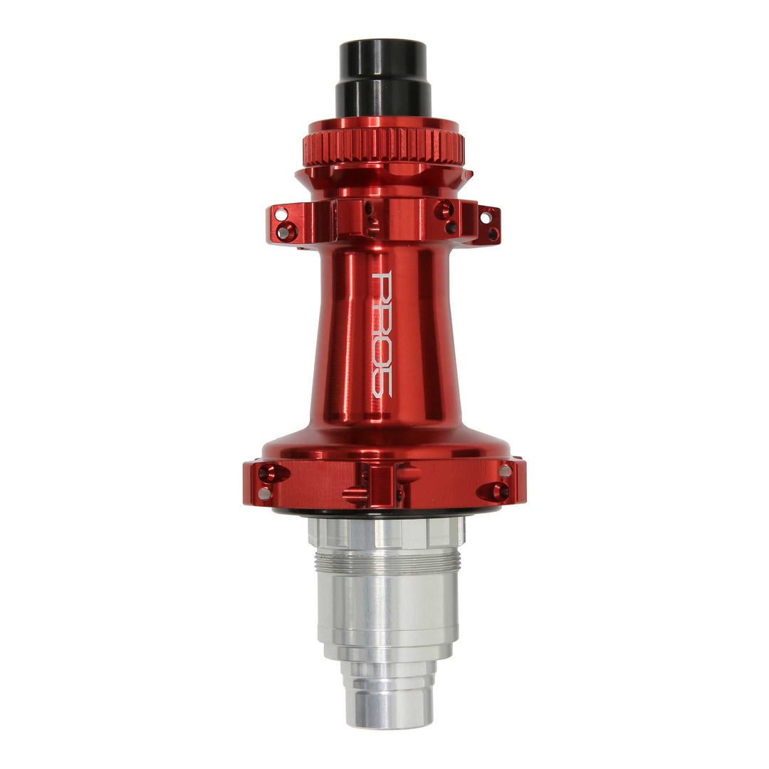 Hope Pro 5 Rear Centrelock Straight Pull Road Bike Hub Red with SRAM XDR Road Freehub