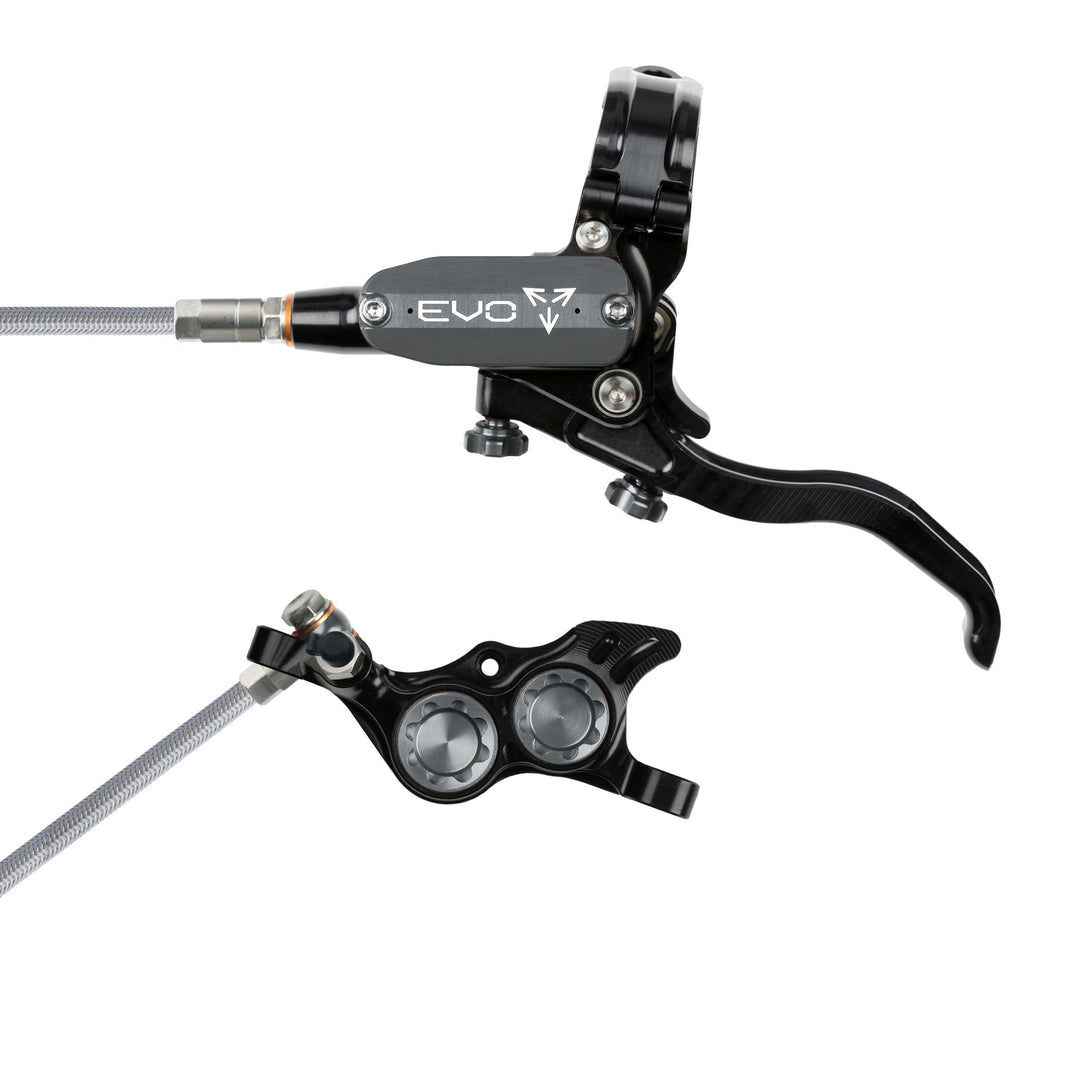 Hope EVO TR4 Mountain Bike Disc Brake with Braided Hose Black/Smoke Left