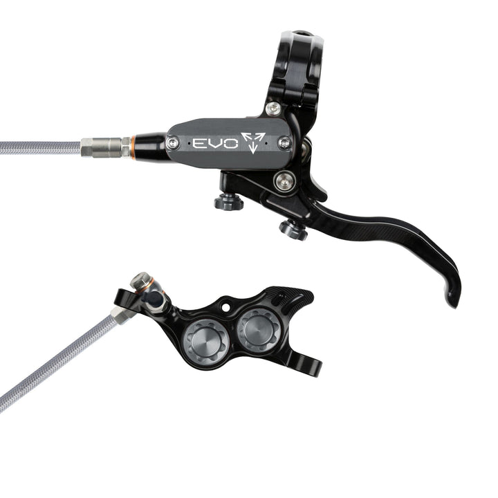 Hope EVO TR4 Mountain Bike Disc Brake with Braided Hose Black/Smoke Left