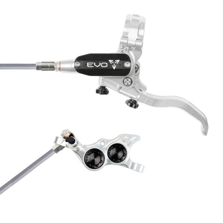 Hope EVO TR4 Mountain Bike Disc Brake with Braided Hose Silver/Black Left