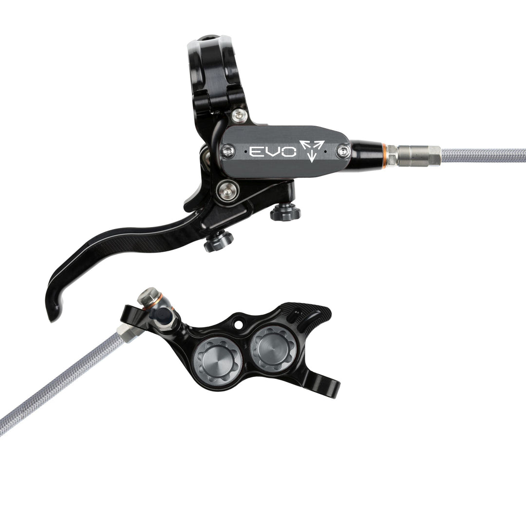 Hope EVO TR4 Mountain Bike Disc Brake with Braided Hose Black/Smoke Right