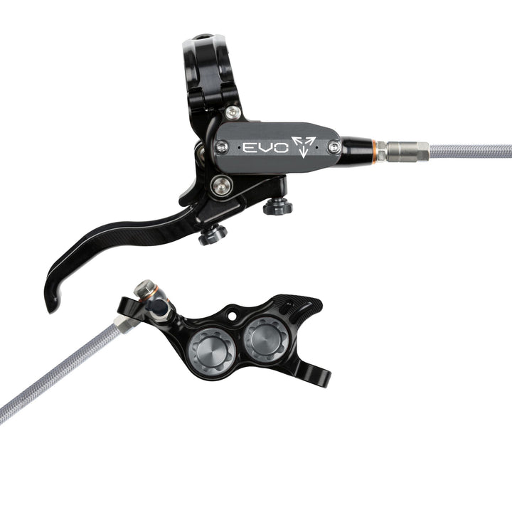 Hope EVO TR4 Mountain Bike Disc Brake with Braided Hose Black/Smoke Right