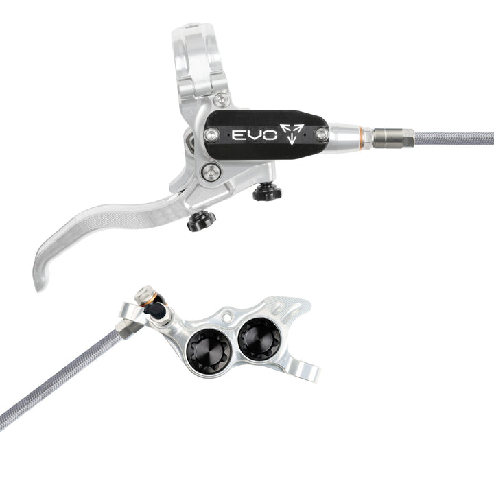 Hope EVO TR4 Mountain Bike Disc Brake with Braided Hose Silver/Black Right