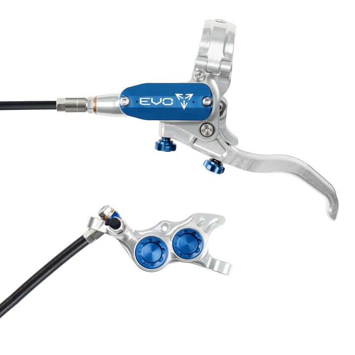 Hope EVO TR4 Mountain Bike Disc Brake Silver/Blue Left