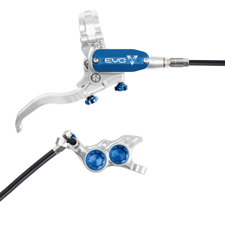 Hope EVO TR4 Mountain Bike Disc Brake Silver/Blue Right