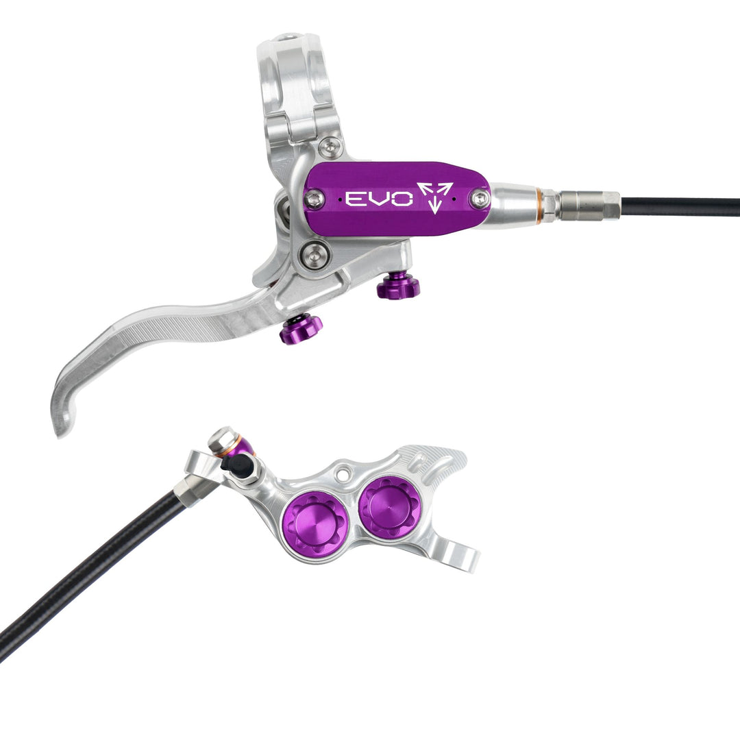 Hope EVO TR4 Mountain Bike Disc Brake Silver/Purple Right