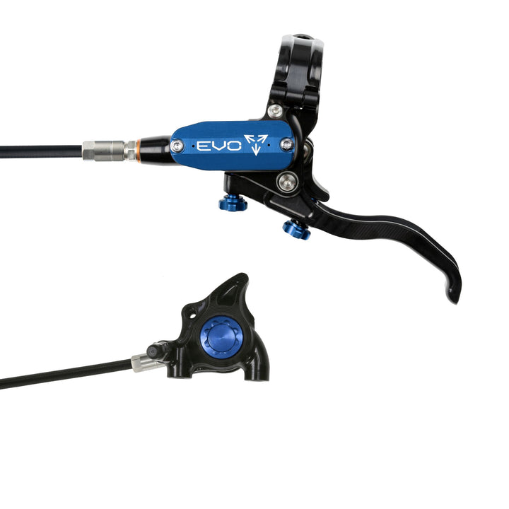 Hope EVO X2 Flat Mount Mountain Bike Disc Brake Black/Blue Left