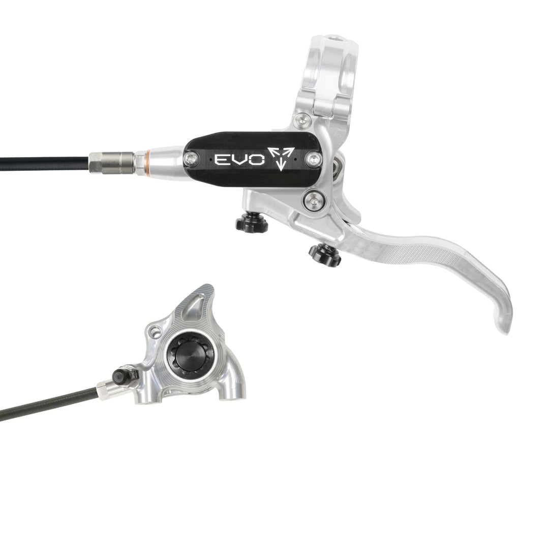 Hope EVO X2 Flat Mount Mountain Bike Disc Brake Silver/Black Left