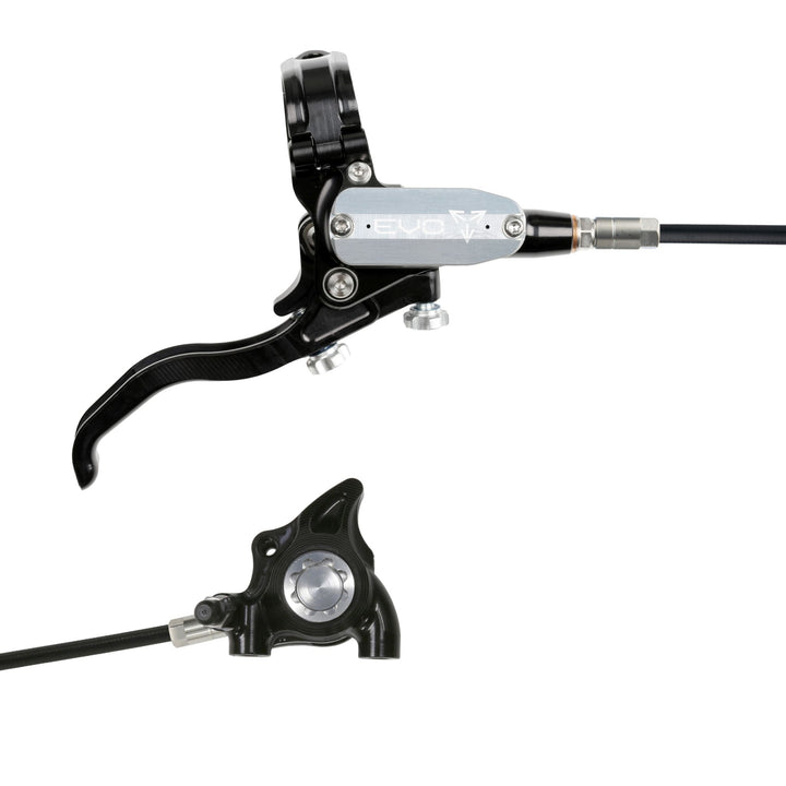 Hope EVO X2 Flat Mount Mountain Bike Disc Brake Black/Silver Right