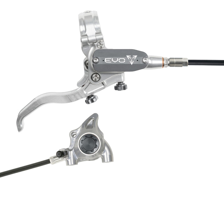 Hope EVO X2 Flat Mount Mountain Bike Disc Brake Silver/Smoke Right