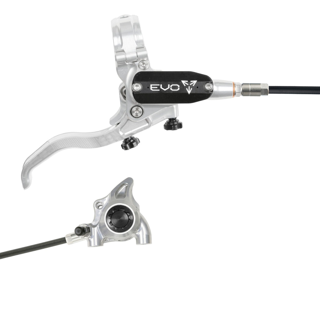 Hope EVO X2 Flat Mount Mountain Bike Disc Brake Silver/Black Right
