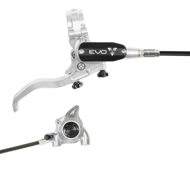 Hope EVO X2 Flat Mount Mountain Bike Disc Brake Silver/Black Right
