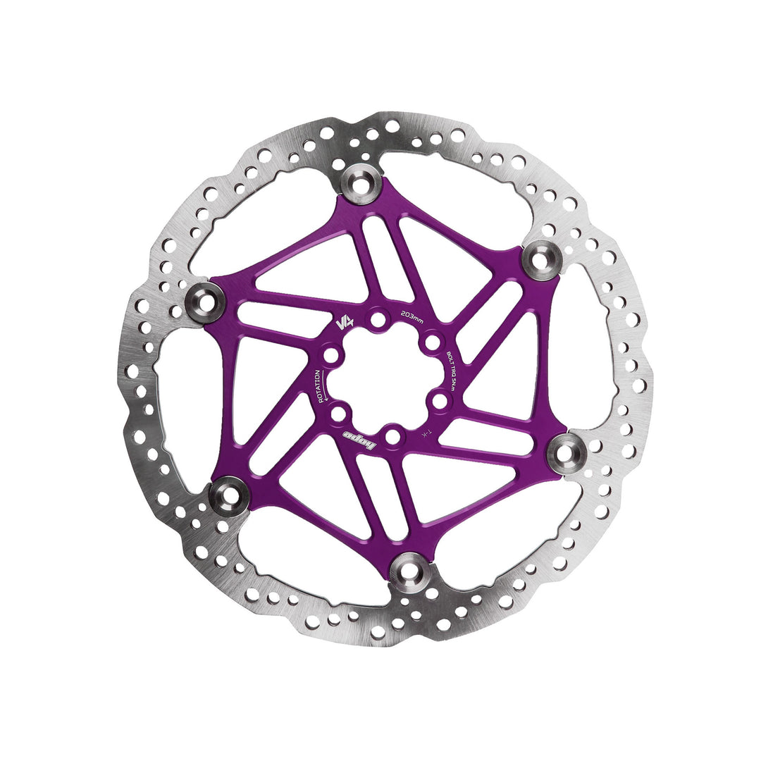 Hope V4 Vented Brake Disc Purple 203mm