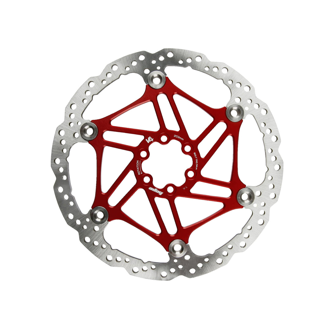 Hope V4 Vented Brake Disc Red 203mm