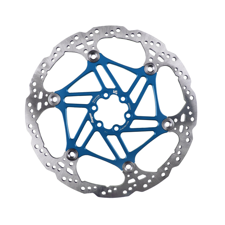 Hope V4 Vented Floating Brake Disc Rotor Blue 220mm