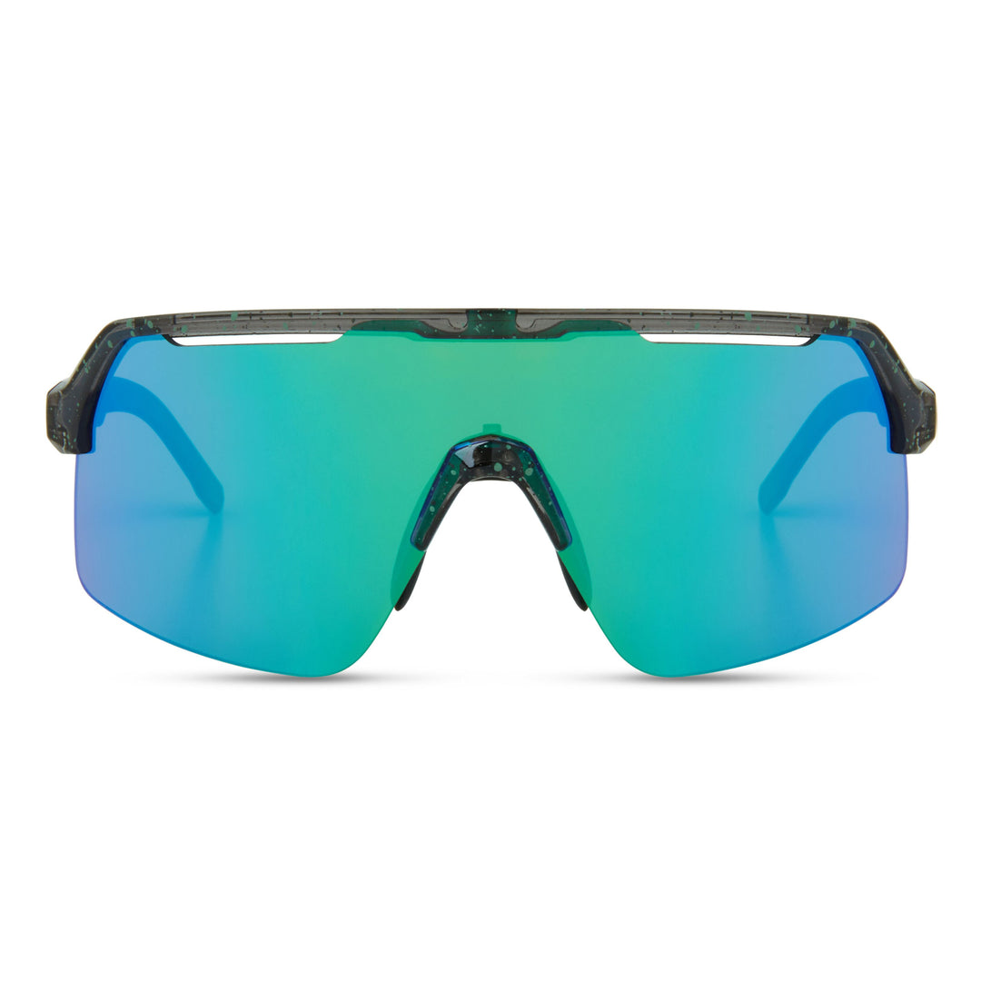 Madison Crypto Air Cycling Glasses Smoke Green Splatter - Green/Amber/Clear
