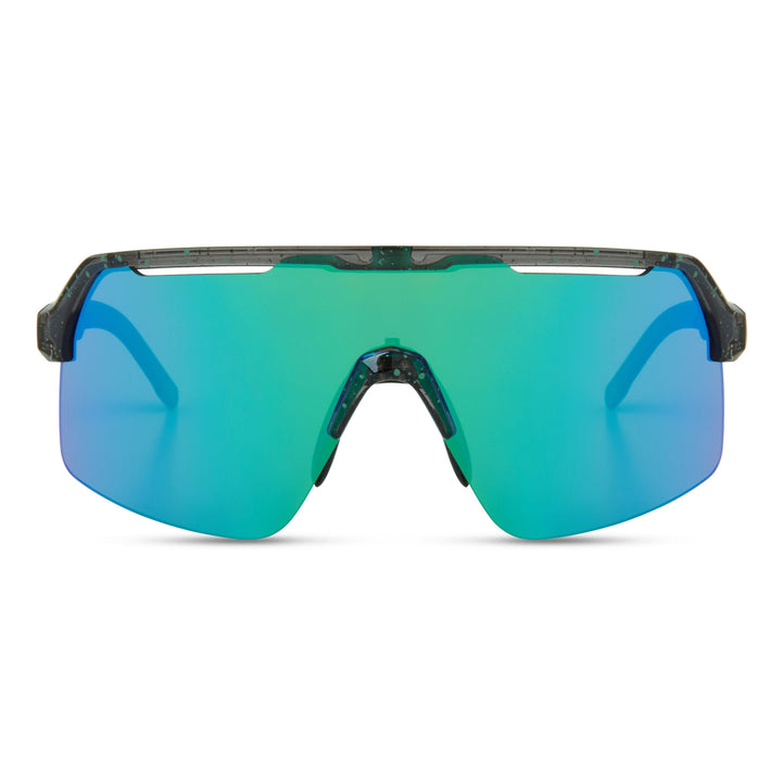 Madison Crypto Air Cycling Glasses Smoke Green Splatter - Green/Amber/Clear
