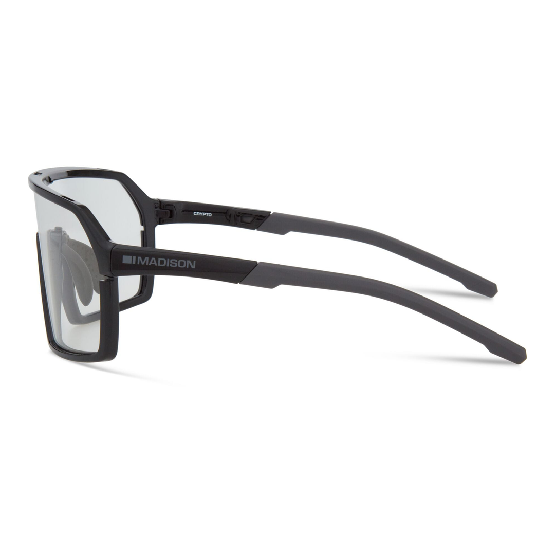 Madison Crypto Glasses Black/Clear Lens Side