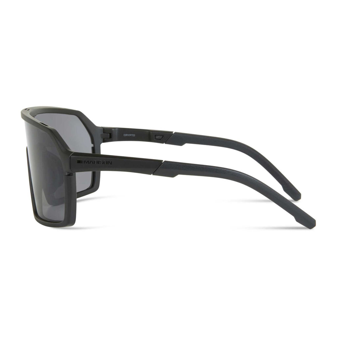 Madison Crypto Glasses Matt Black/Black Mirror Lens Side MCL22S616