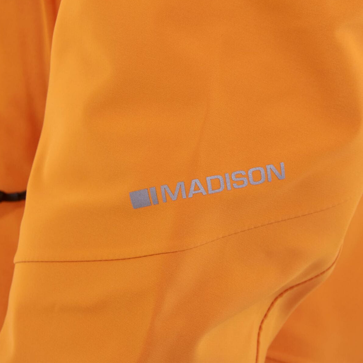 DTE 3 Layer Men's Waterproof Jacket Mango Reflective Detail