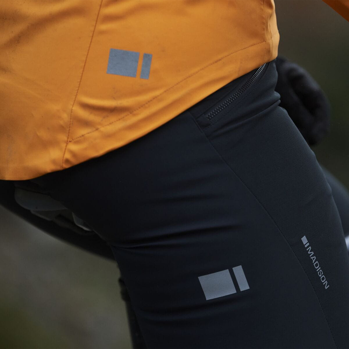 DTE 3 Layer Women's Waterproof Jacket Mango Reflective Details
