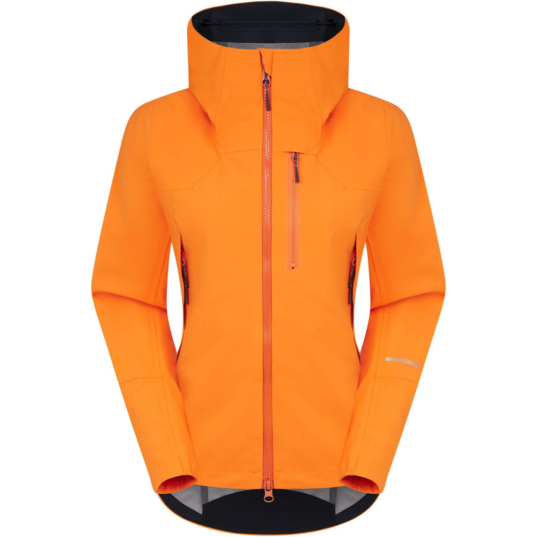 Madison DTE 3 Layer Women's Waterproof Mountain Bike Jacket Mango Orange