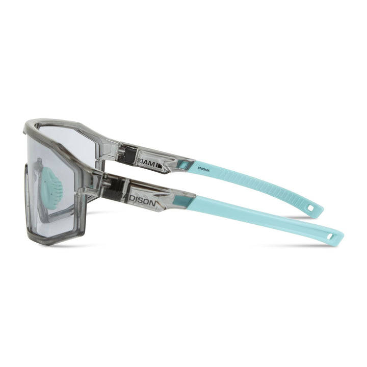 Madison Enigma Glasses MCL22S577 Crystal Smoke/Photochromic Lens Side