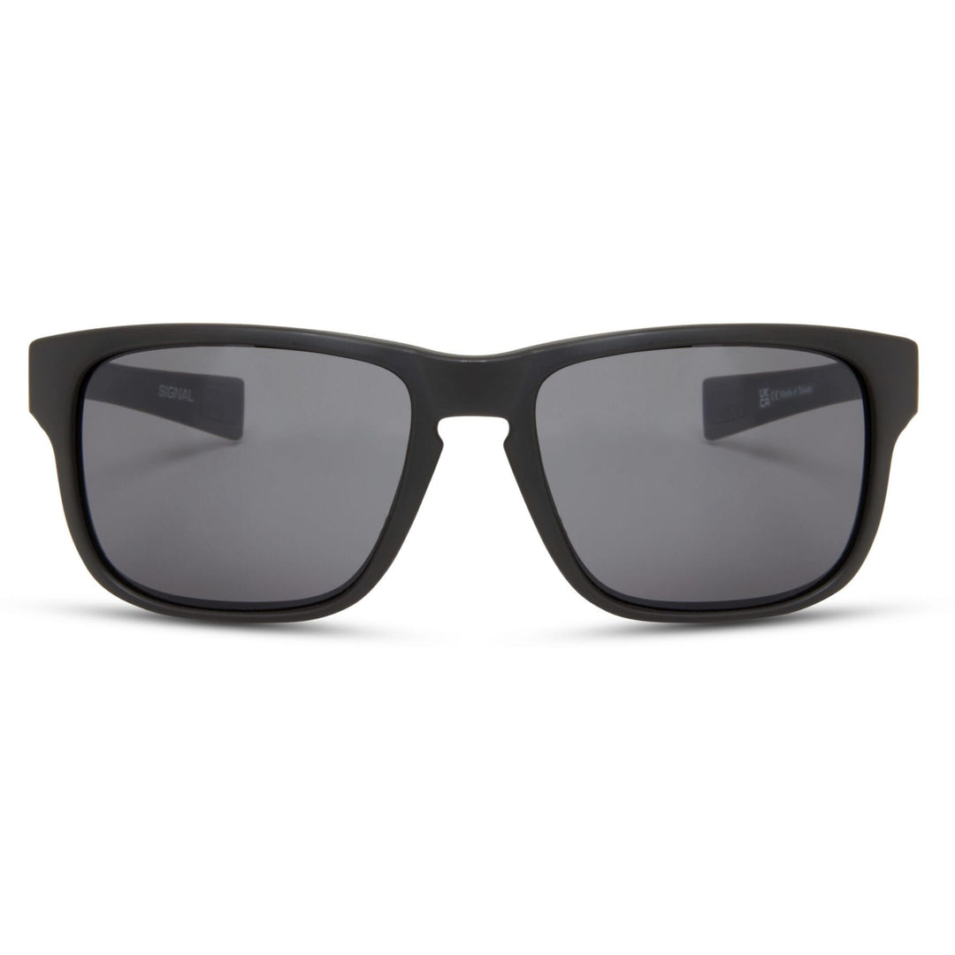 Madison Signal Glasses Matt Black - Black Mirror Front